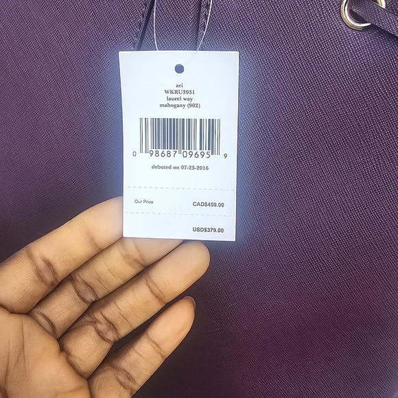Kate Spade Laurel Way Purple Tote Bag - Picture 8 of 9